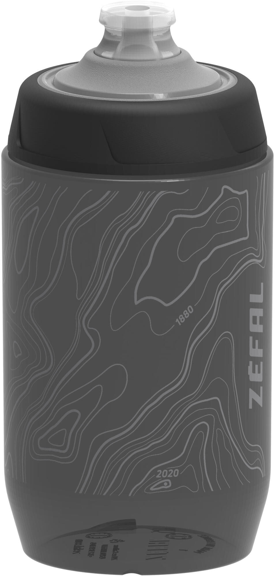 Zefal zéfal bidon sense pro bottle zéfal sense pro 500ml black grey