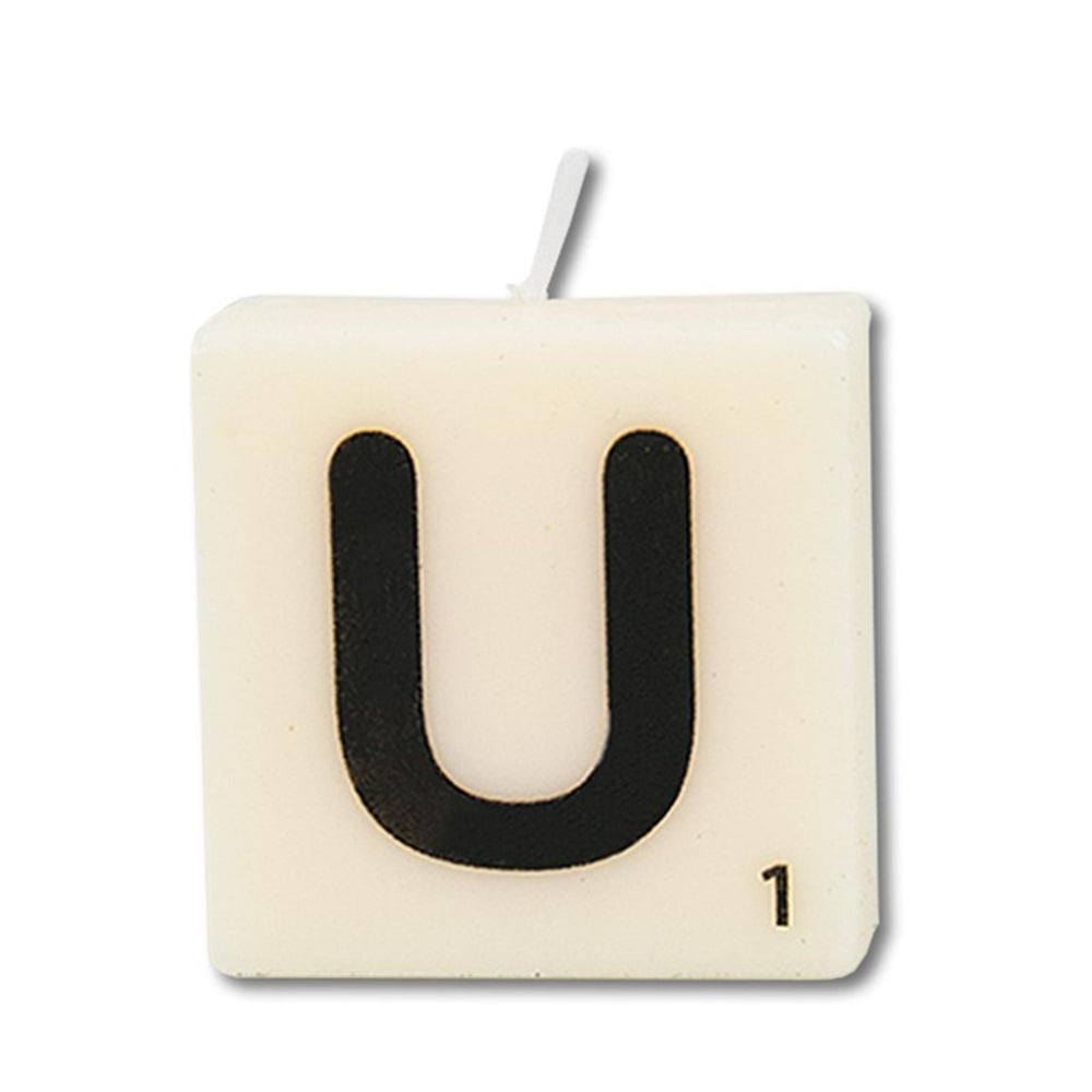 Paperdreams letter kaarsje letter u, set van 4