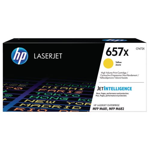 Tonercartridge hp cf472x 657x geel