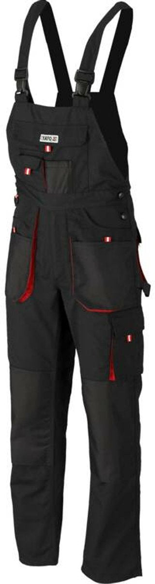Yato duero serie - werkbroek tuinbroek - zwart - l - ergonomisch ontwerp