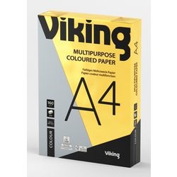 Gekleurd papier viking a4 160 g m² felgeel 250 vellen