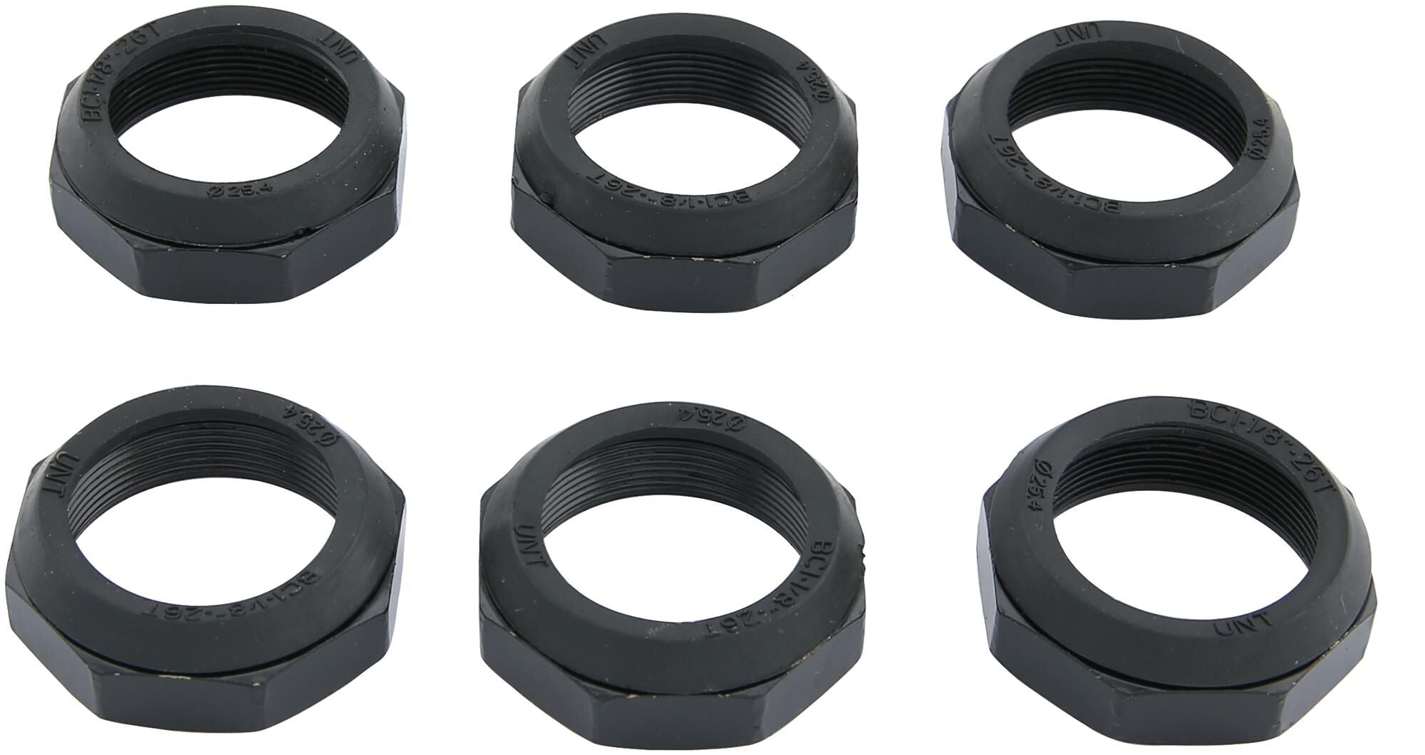 Bofix balhoofdbovenmoer zwart 6 stuks 1 1 8 295741