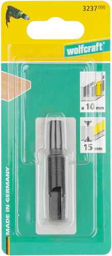 Wolfcraft groeffrees | ø10mm | 1 stuk - 3237000