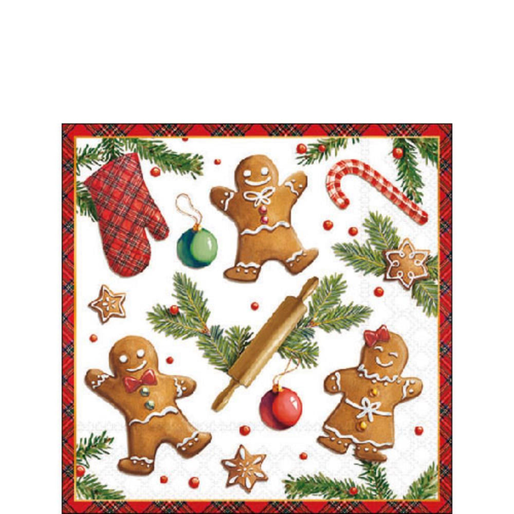 Ambiente servetten 25cm gingerbread cookies fsc mix