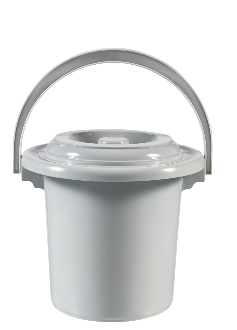 Curver toiletemmer 5l licht grijs