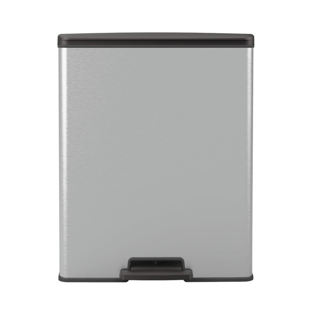 Curver decobin pedaalemmer 65l zilver metallic