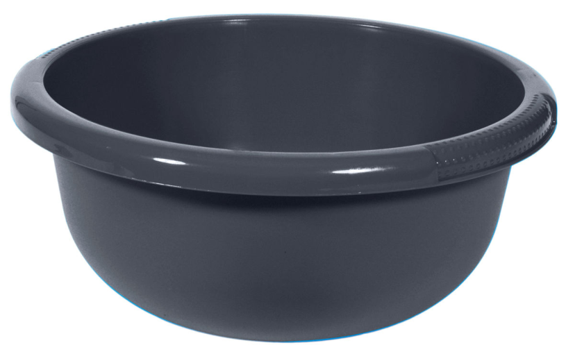 Curver afwasbak rond 32cm 6.3l antraciet