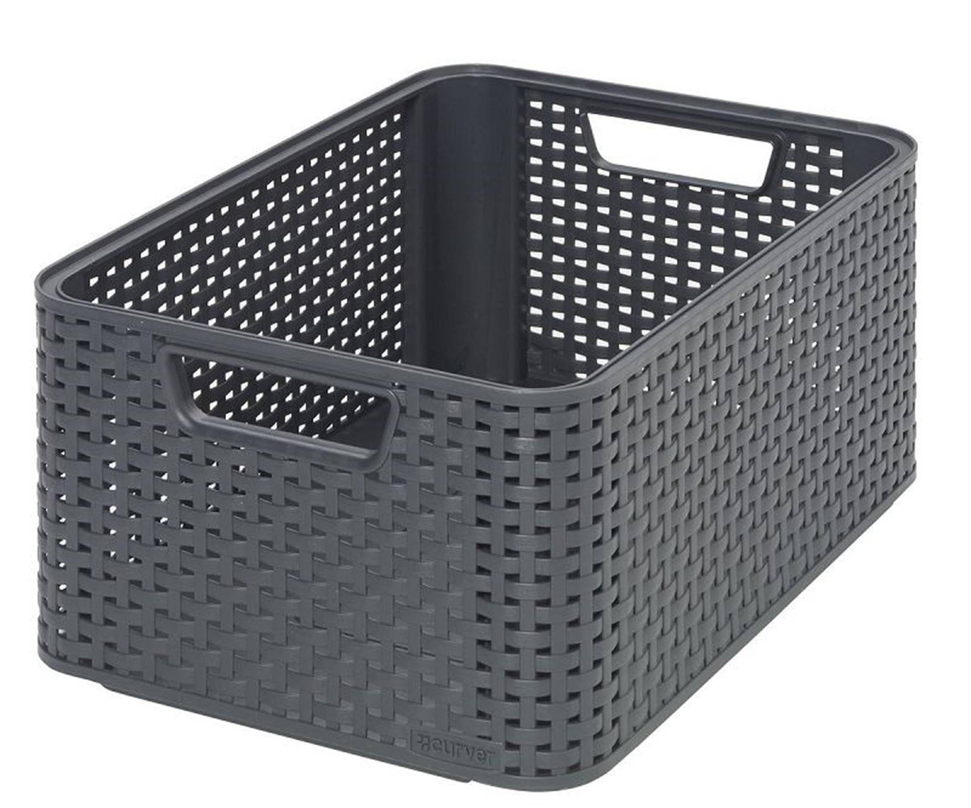 Curver style mand m stapelbaar antraciet
