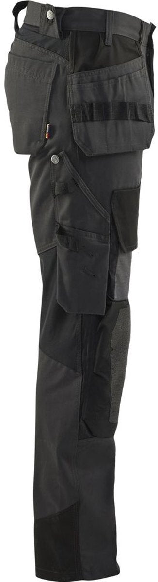 Blåkläder blaklader werkbroek met kevlar en stretch 1554-1860 - donkergrijs zwart - c56