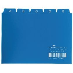 Scheidingstabbladen durable a6 10.5x14.8cm 25mm blauw