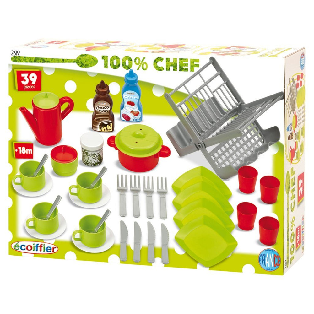 Ecoiffier 100% Chef-servies 39 delig