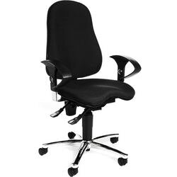 Topstar draaistoel sitness 10, permanent contact 5-8 uur zwart