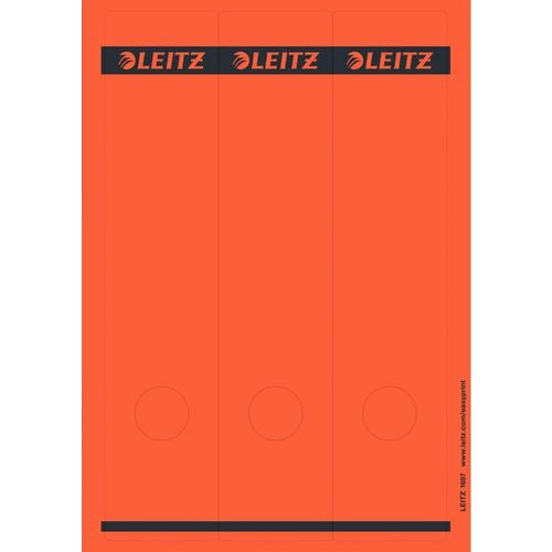 Ordnerrugetiketten leitz rood 75 stuks papier