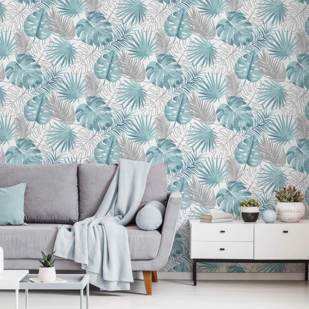 DUTCH WALLCOVERINGS DUTCH WALLCOVERINGS Behang monstera bladeren