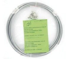 Buitenkabel slurf schakel 7,50m zilver