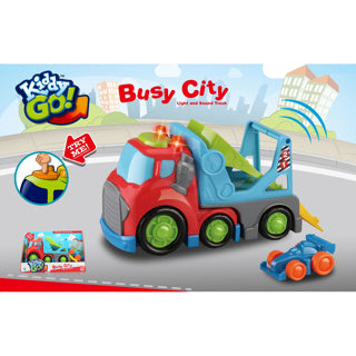 Kiddy go autotransporter met licht en geluid 19,5 cm