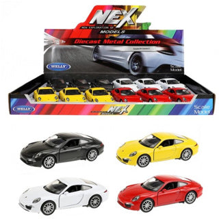 Welly auto gegoten Porsche 911 Carrera S 4 assorti