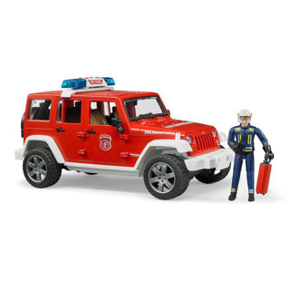 Bruder auto jeep wrangler brandweerwagen