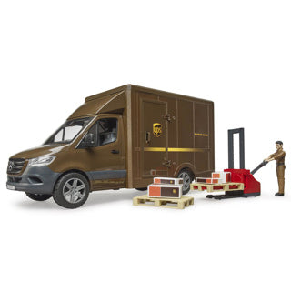 Bruder mb sprinter ups met chauffeur en toebehoren modelvoertuig (02678)
