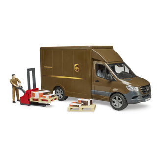 Bruder mb sprinter ups met chauffeur en toebehoren modelvoertuig (02678)