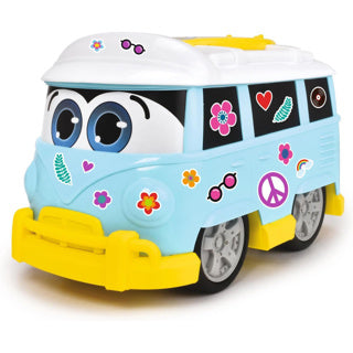 Dickie bus sunny surfer bus 25 cm met stickers | 2 stuks
