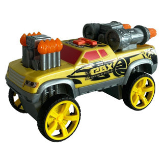 Auto motor explosie extreme offroad knal licht geluid