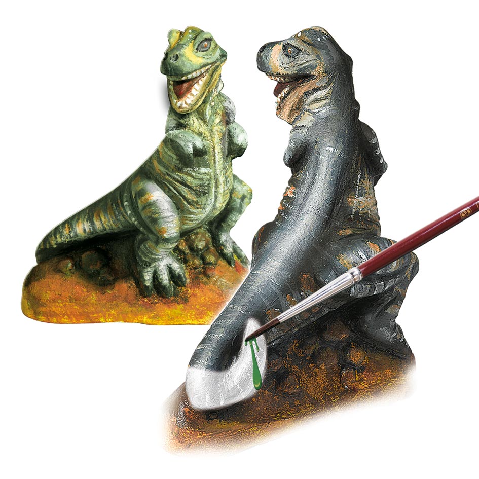 Ses figuren gieten, t-rex figuren gieten, t-rex
