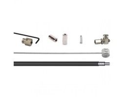 Kit câble de frein à enrouleur Elvedes BR-IM41 50 53 1700mm 2250mm inox - noir (sur carte)