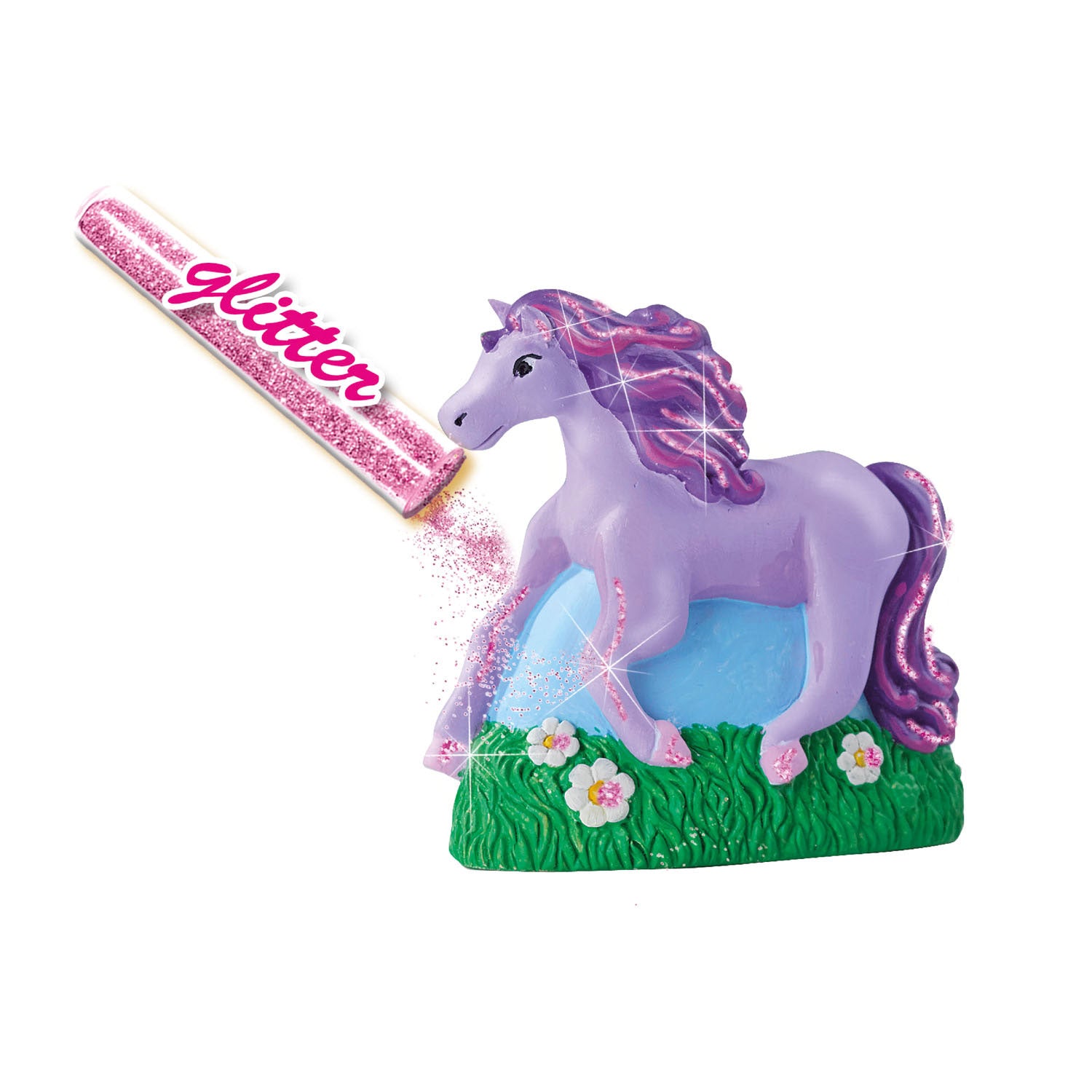 Ses paarden gieten en schilderen