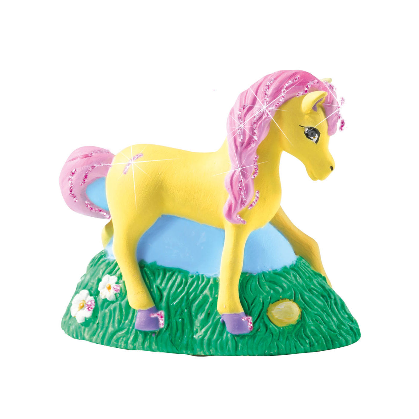 Ses paarden gieten en schilderen