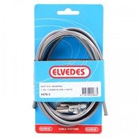Jeu de câbles de vitesse Elvedes 1700 2250 mm universel Sturmey Archer inox - argent (sur carte)