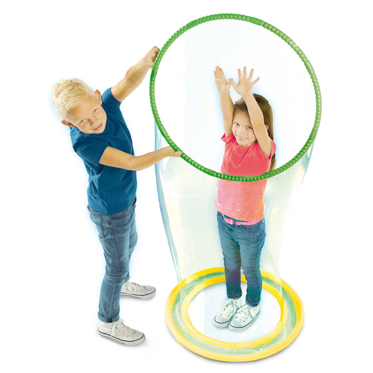 Ses staan ​​in een mega bubbel