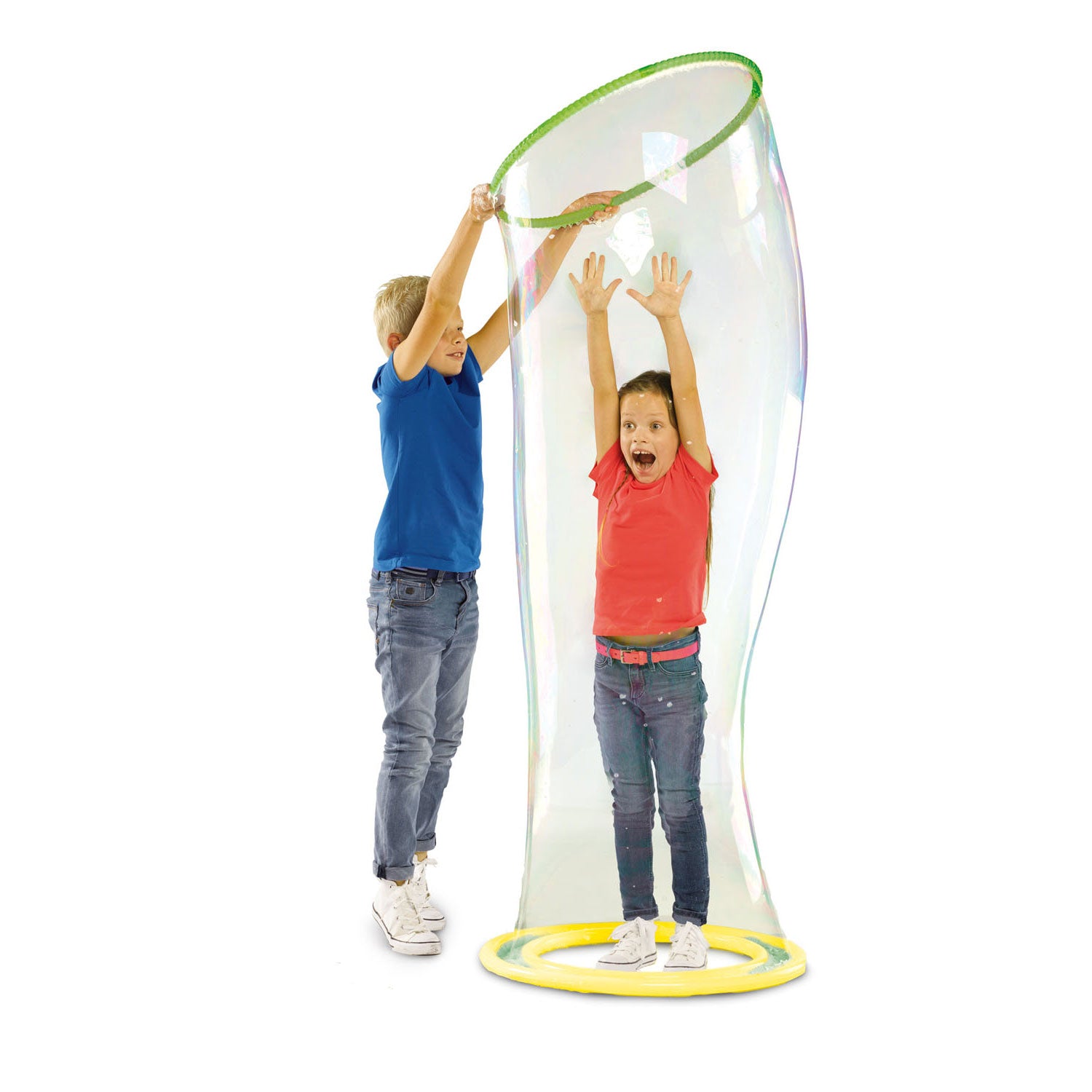 Ses staan ​​in een mega bubbel