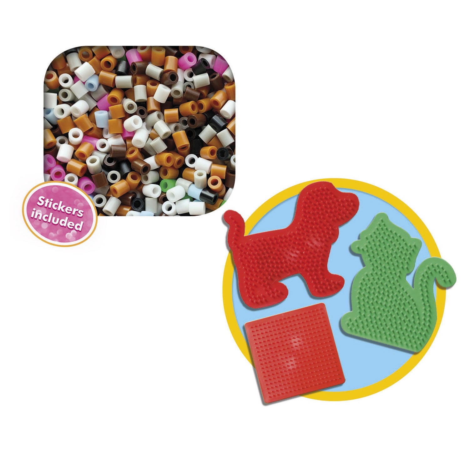 Ses strijkkralen huisdieren