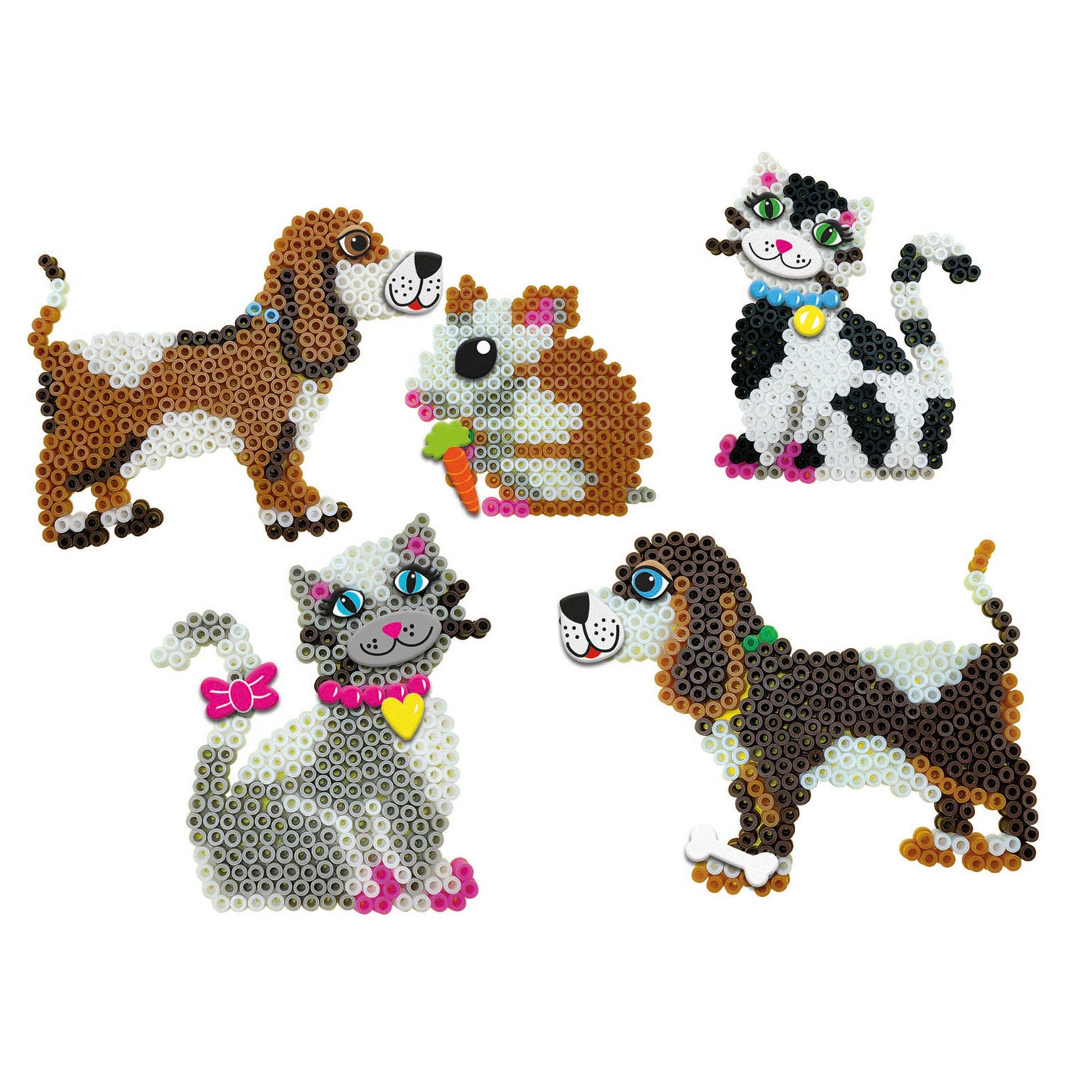 Ses strijkkralen huisdieren