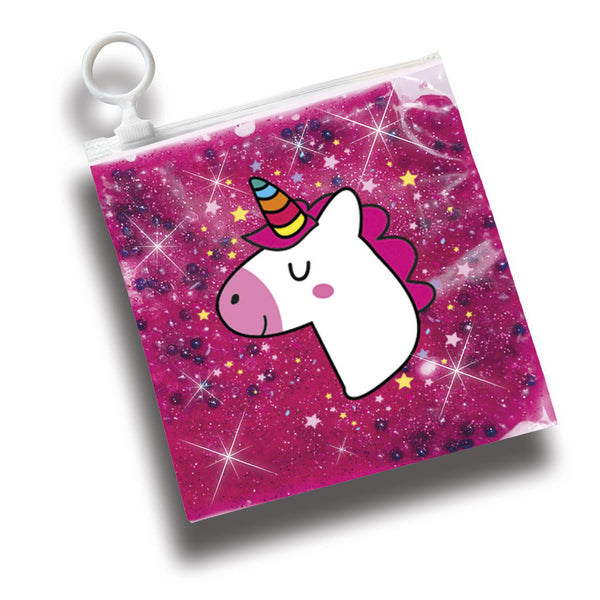 Ses creative - slime lab - unicorn - zelf glitter slijm maken in zakje - met kralen, sticker en zip-lock zakje - unicorn speelgoed