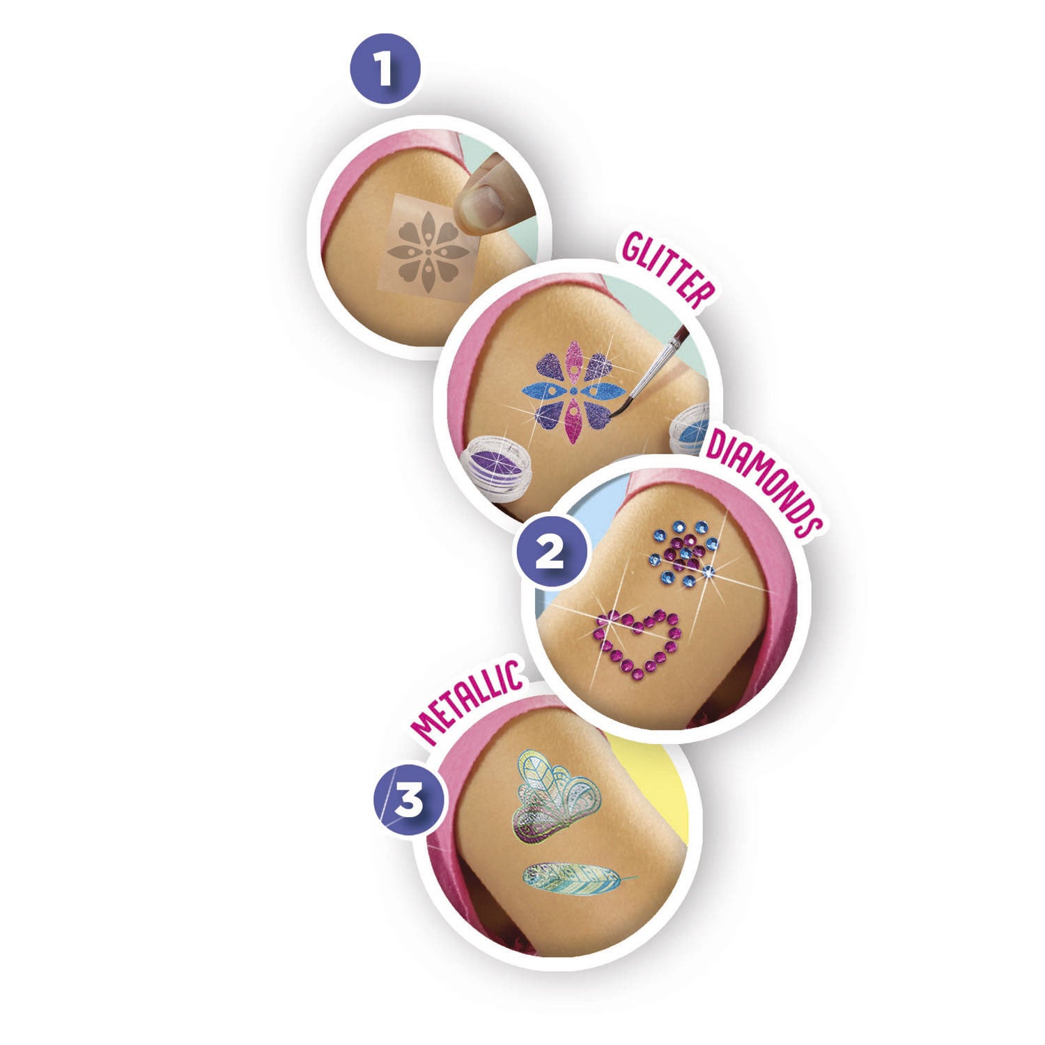 SES 3 in 1 Glamour-tatoeages