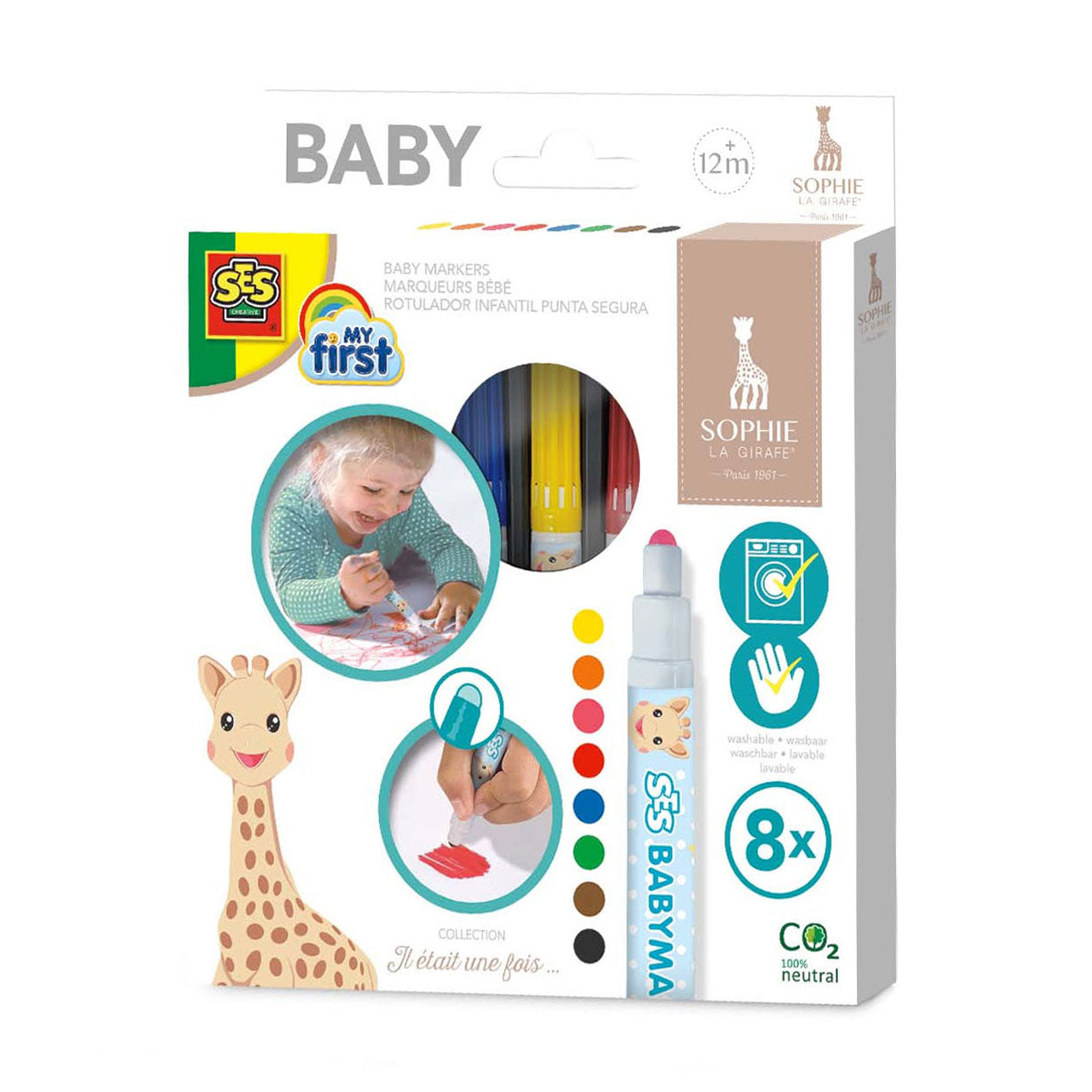 SES My First - Sophie de Giraf Babymarkers