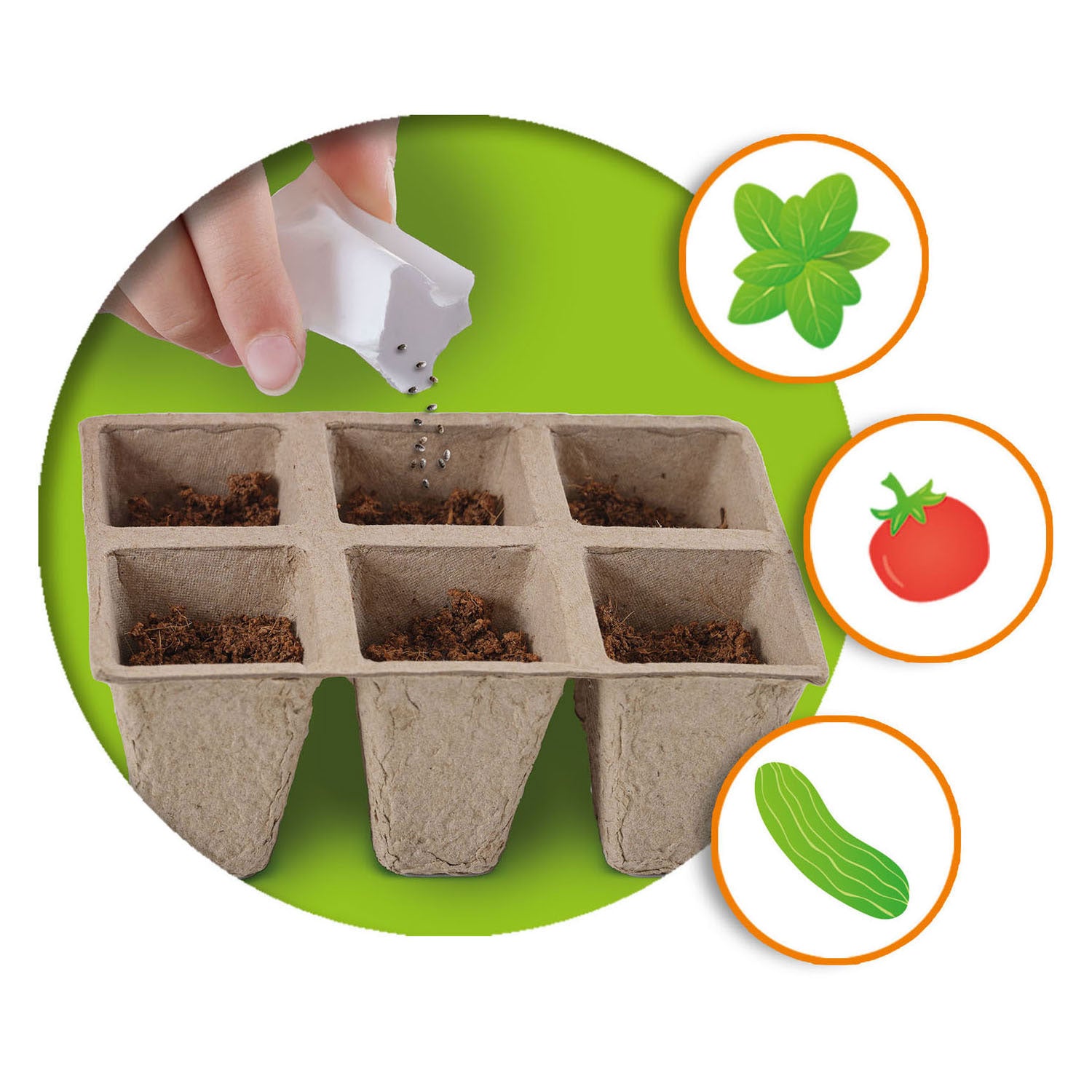 Ses creative explore houten broeikas met groenten