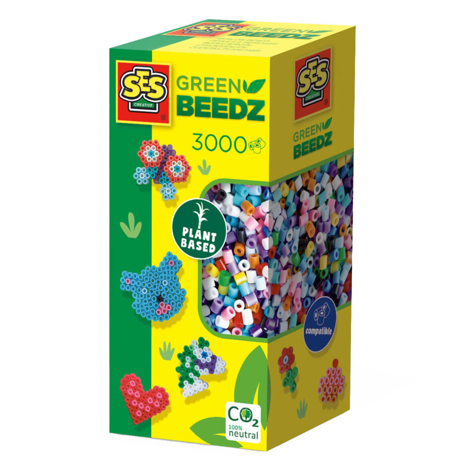 SES Groen Beedz - Strijkkralen Mix 3000