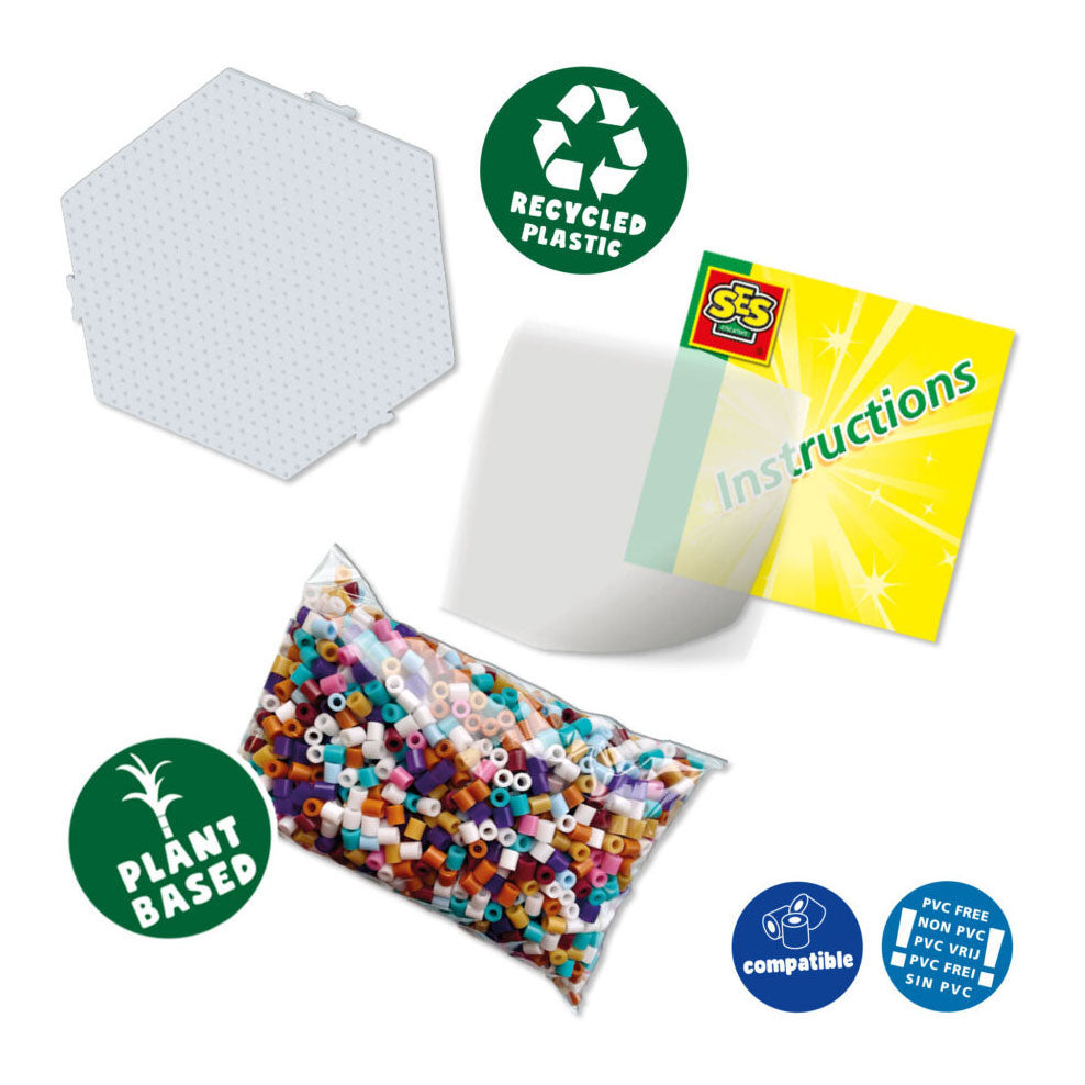 SES Groen Beedz - Strijkkralenset Bosdieren