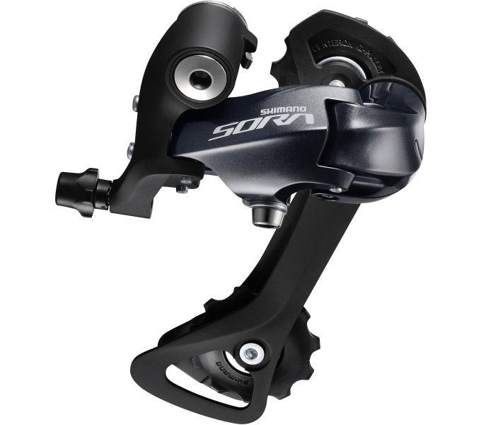 Shimano achterderailleur 9-speed sora rd-3000 gs top normaal - zwart (werkplaatsverpakking)