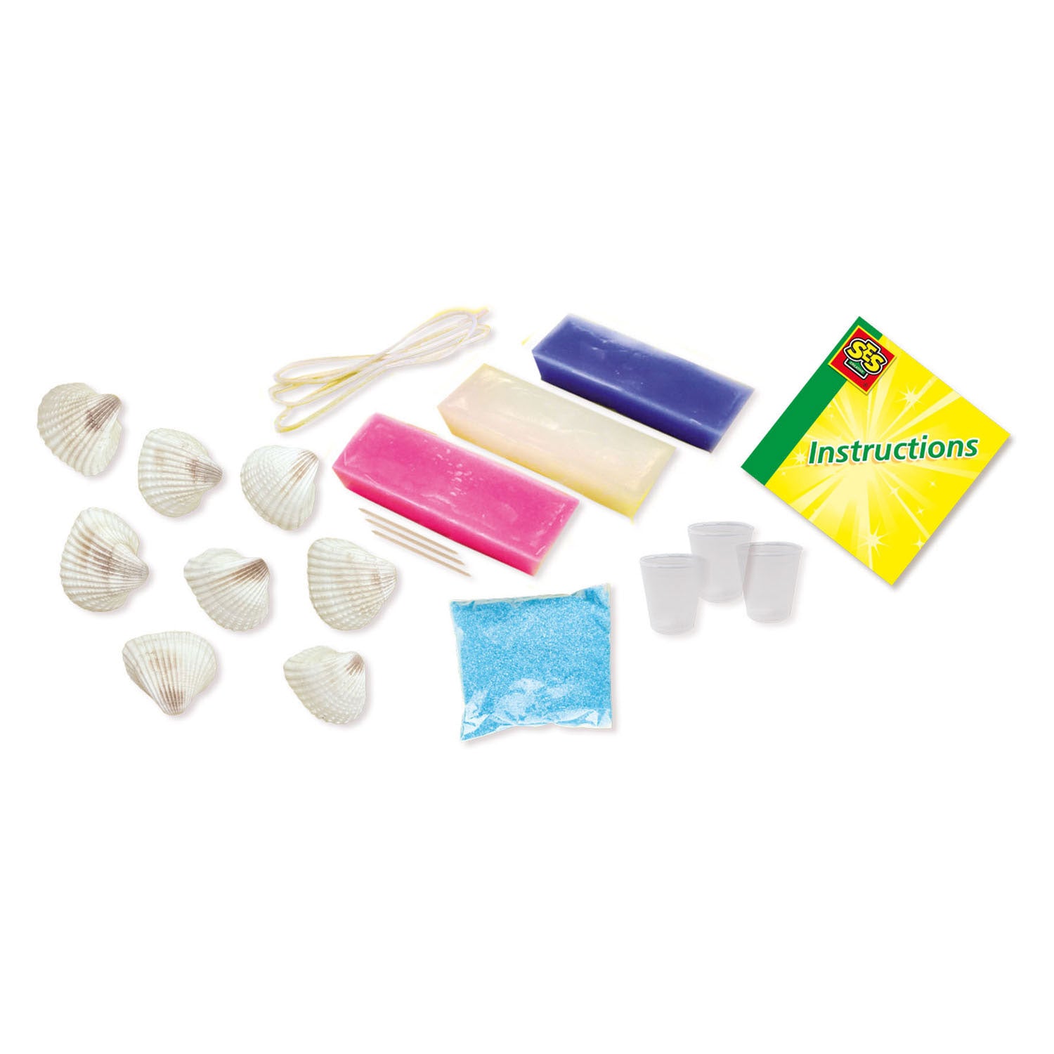 Ses schelp kaarsen - inspired by nature