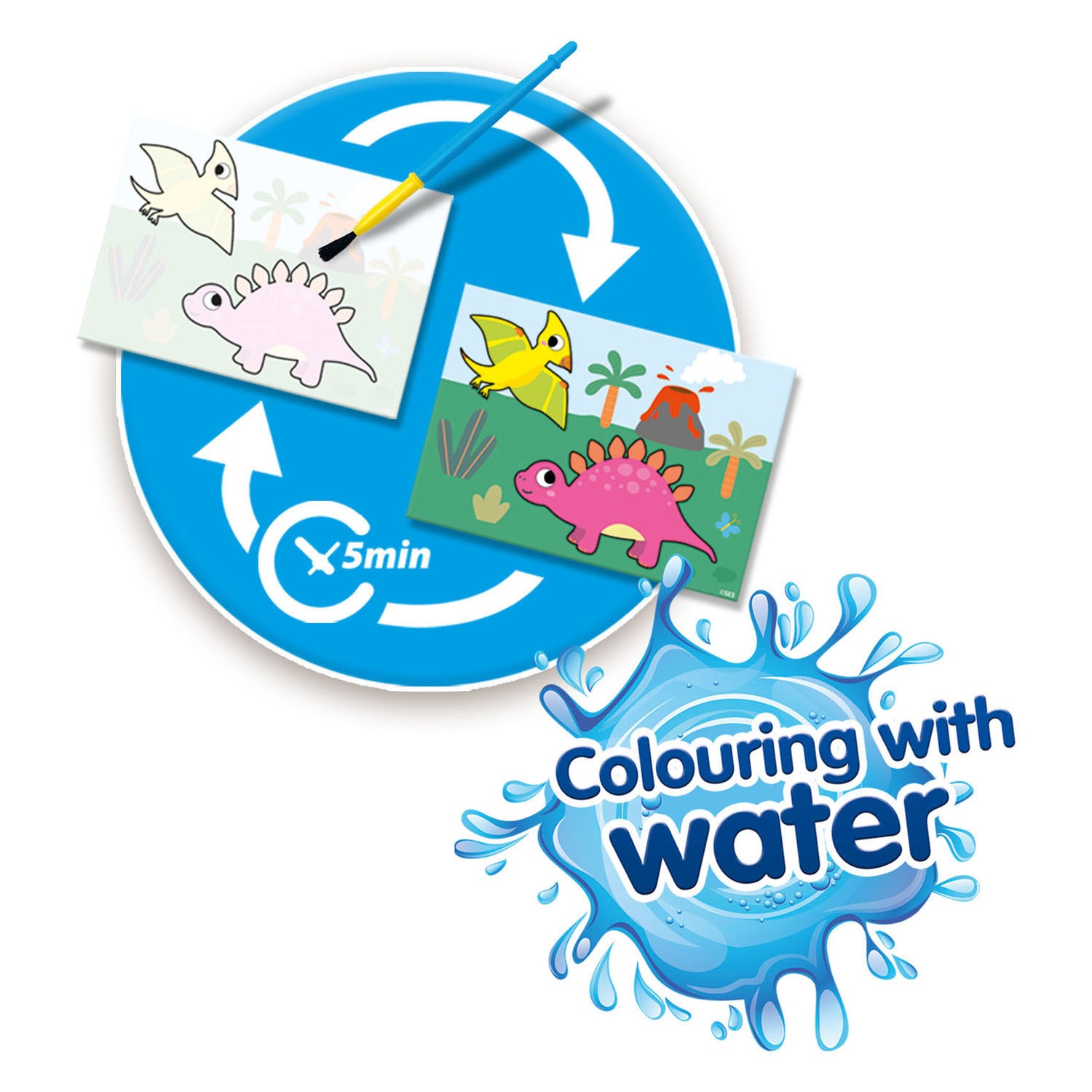 SES Mijn Eerste Kleuren met Water - Dino's