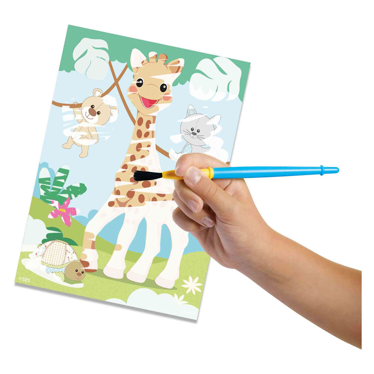 Ses mijn eerste sophie la girafe - kleuren met water