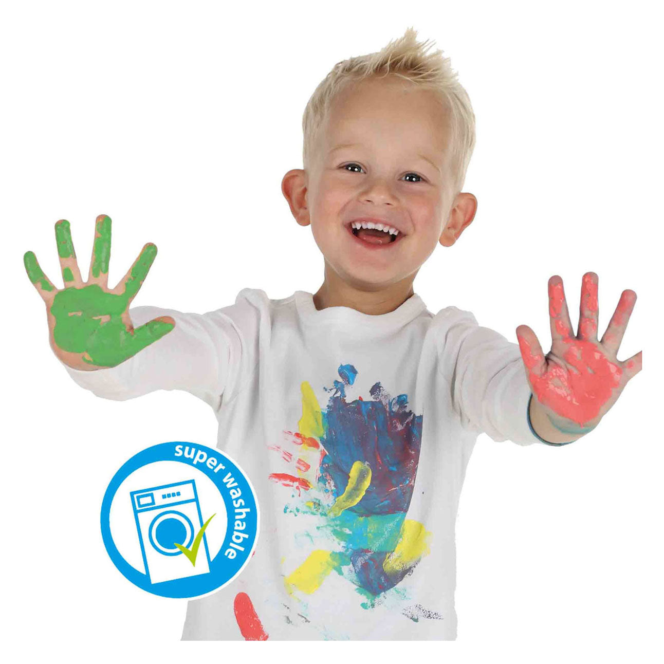 Ses vingerverf kleuren 4 x 110 ml | 2 stuks