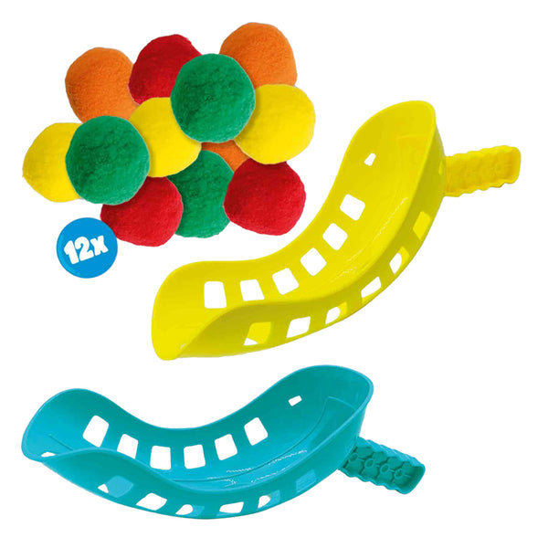 Ses creative ses - splash water vangbal - 2 werp- en vang tools met 12 splash waterballen - droog en nat te gebruiken - spel bij warm weer met water