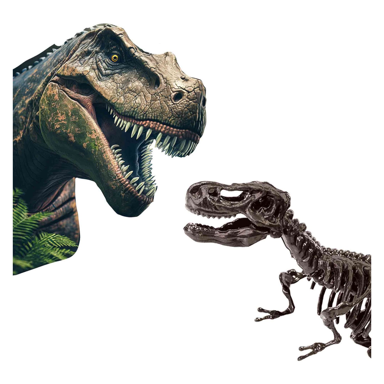 Ontdek dino en skelet opgraven 2in1 - t-rex