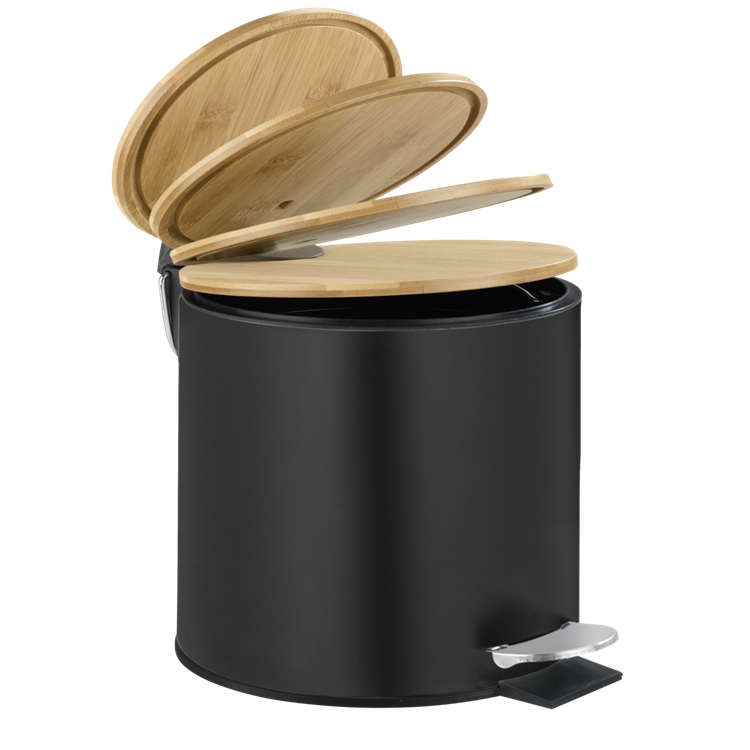 Wenko 1069599 - afvalemmer tort. 3 ltr mat zw. | 1 stuks