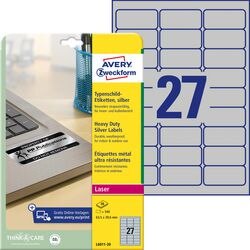 Ty etiketten avery 540 stuks 63,5 x 29,6 mm
